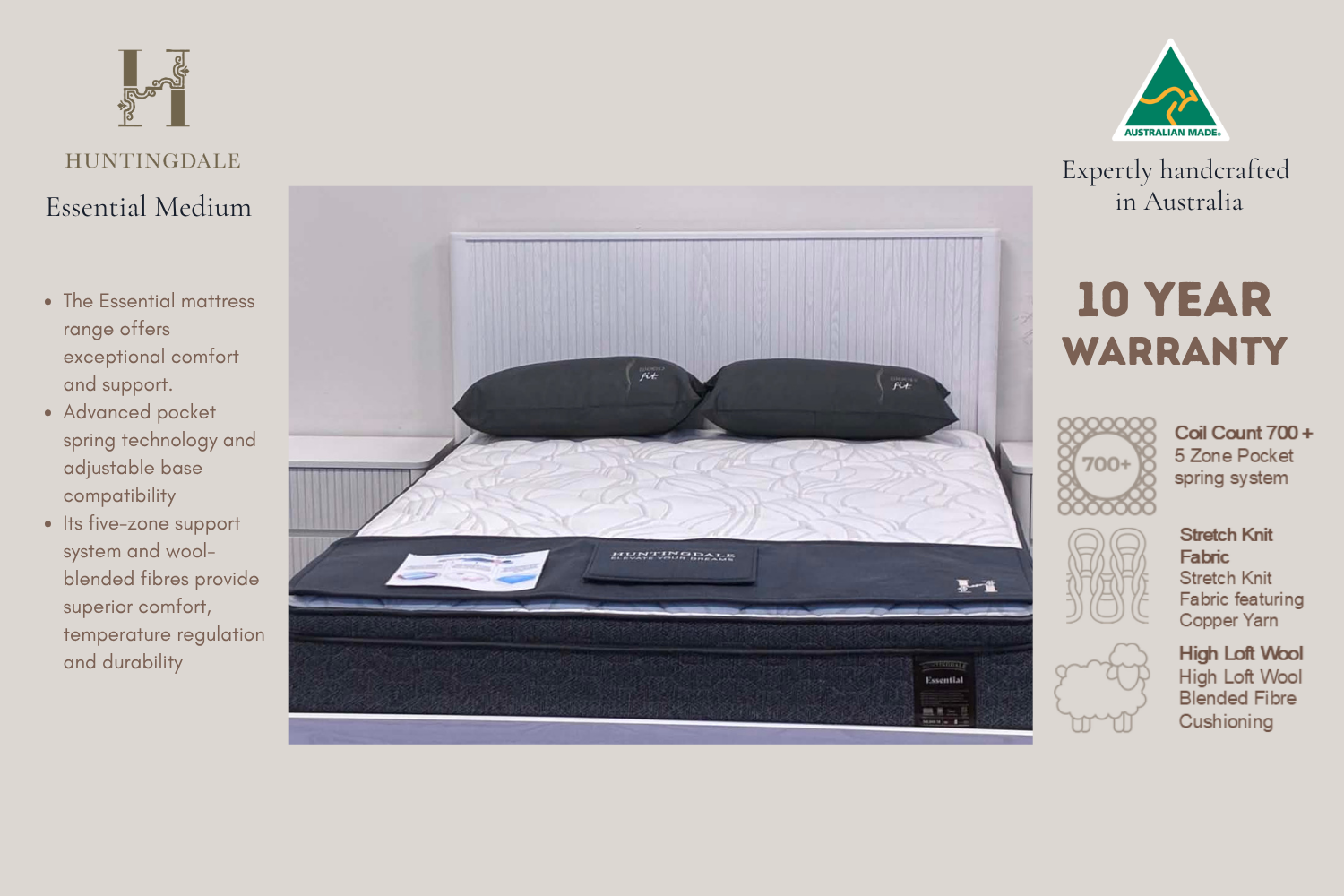 SPINAL BALANCE ESSENTIAL MEDIUM MATTRESS